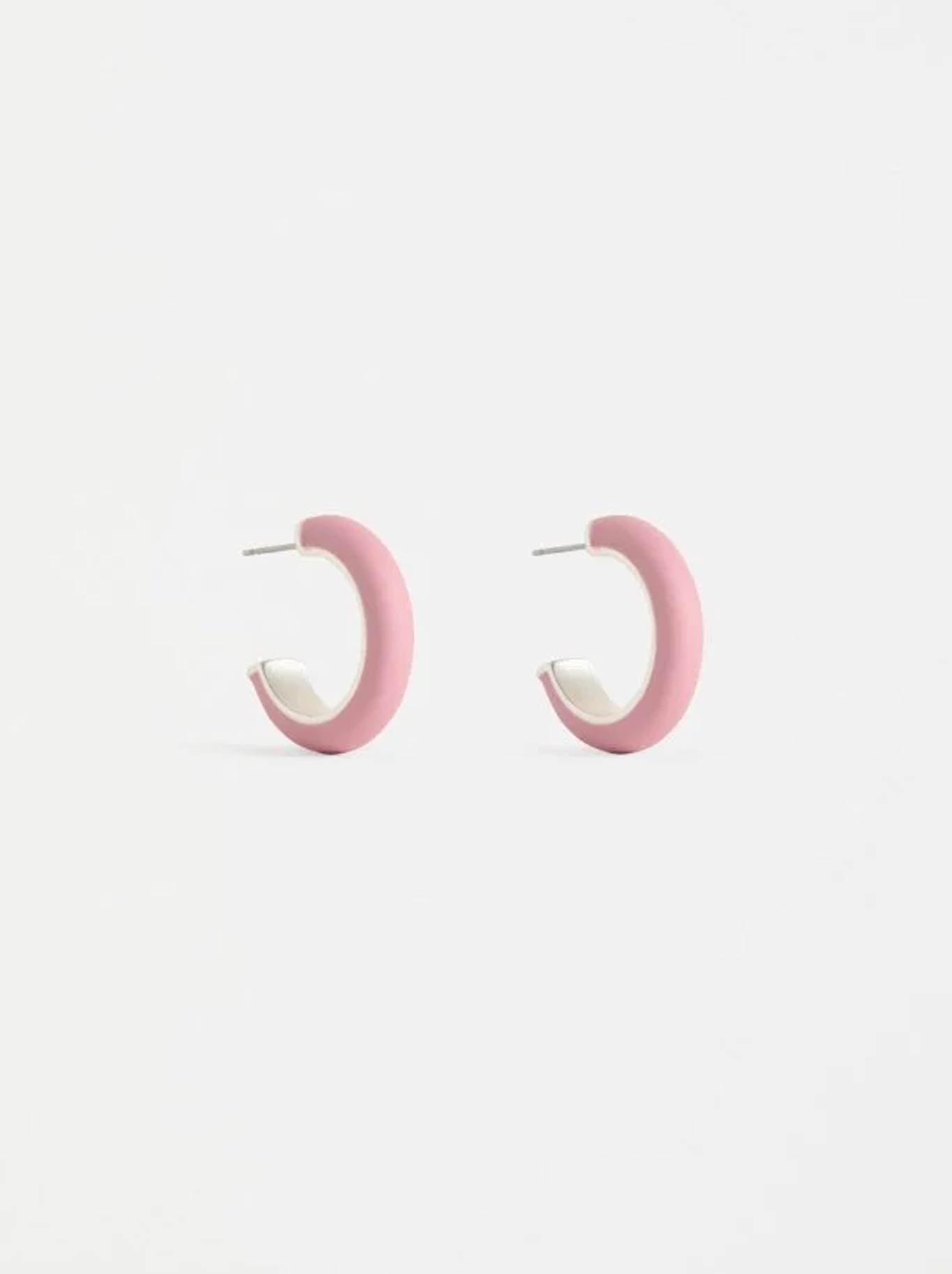 ELK EMAL MINI HOOP EARRING (Cobalt)