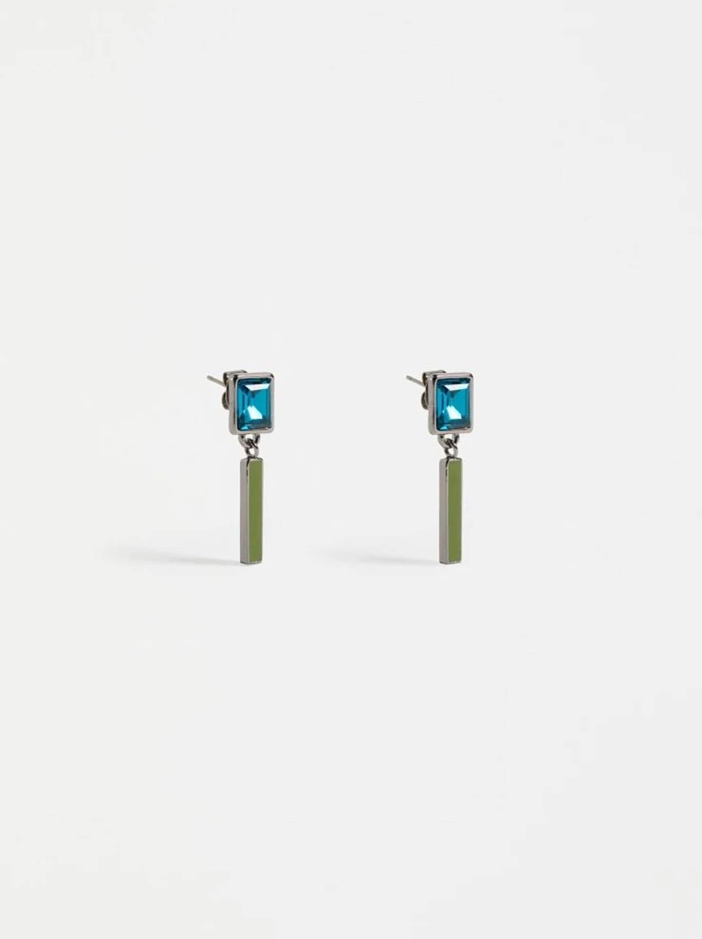 ELK IVAL SHORT DROP EARRING (Chartruese)