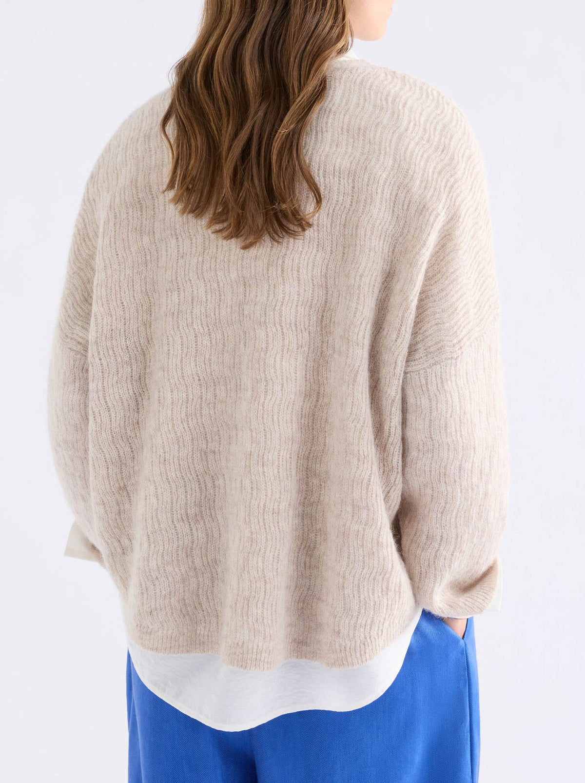 ELK AGNA PATTERN SWEATER (Rosewood)