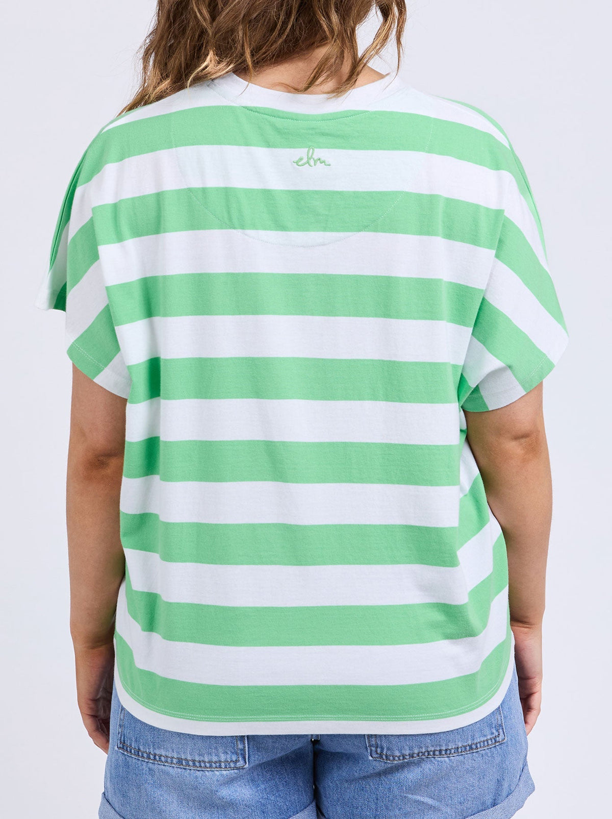 ELM POET TEE (Green/Blue)