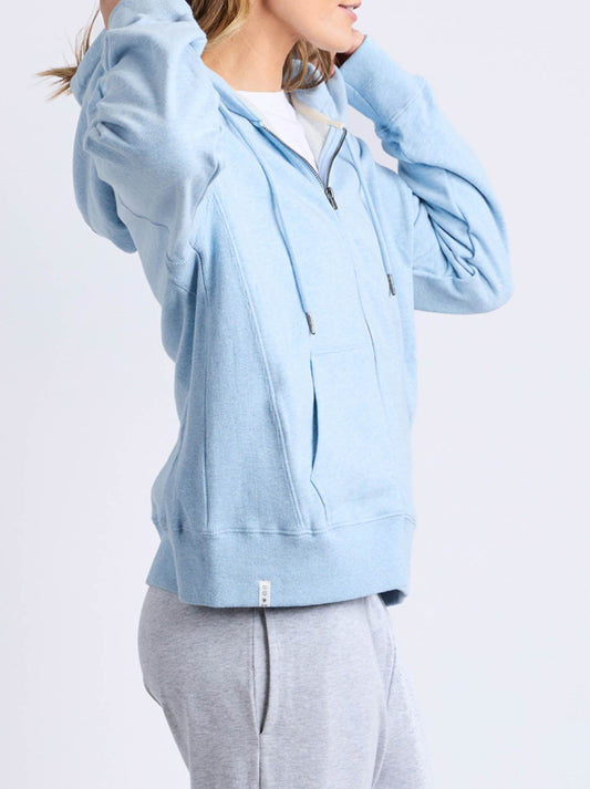ELM LYDIA ZIP HOODIE (Pale Blue)