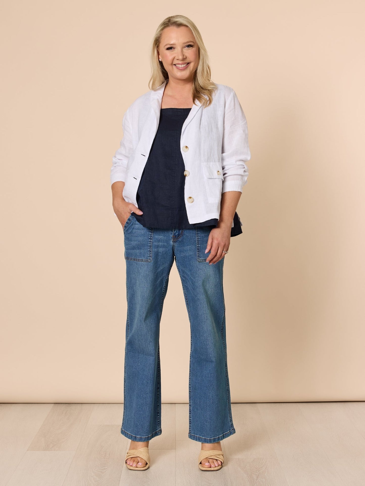 Gordon Smith Hudson Wide Leg Jean (Denim)