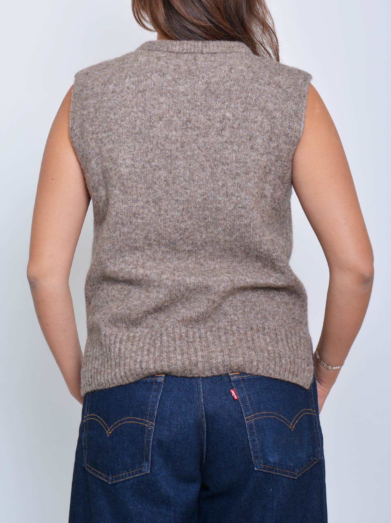 ENNI ALPACA VEST (Blue)