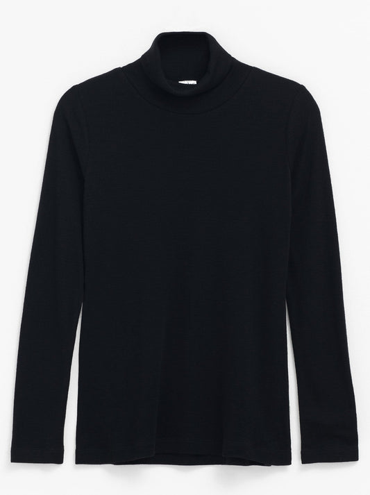 ELK MERINO LONG SLEEVE SKIVVY (Black)