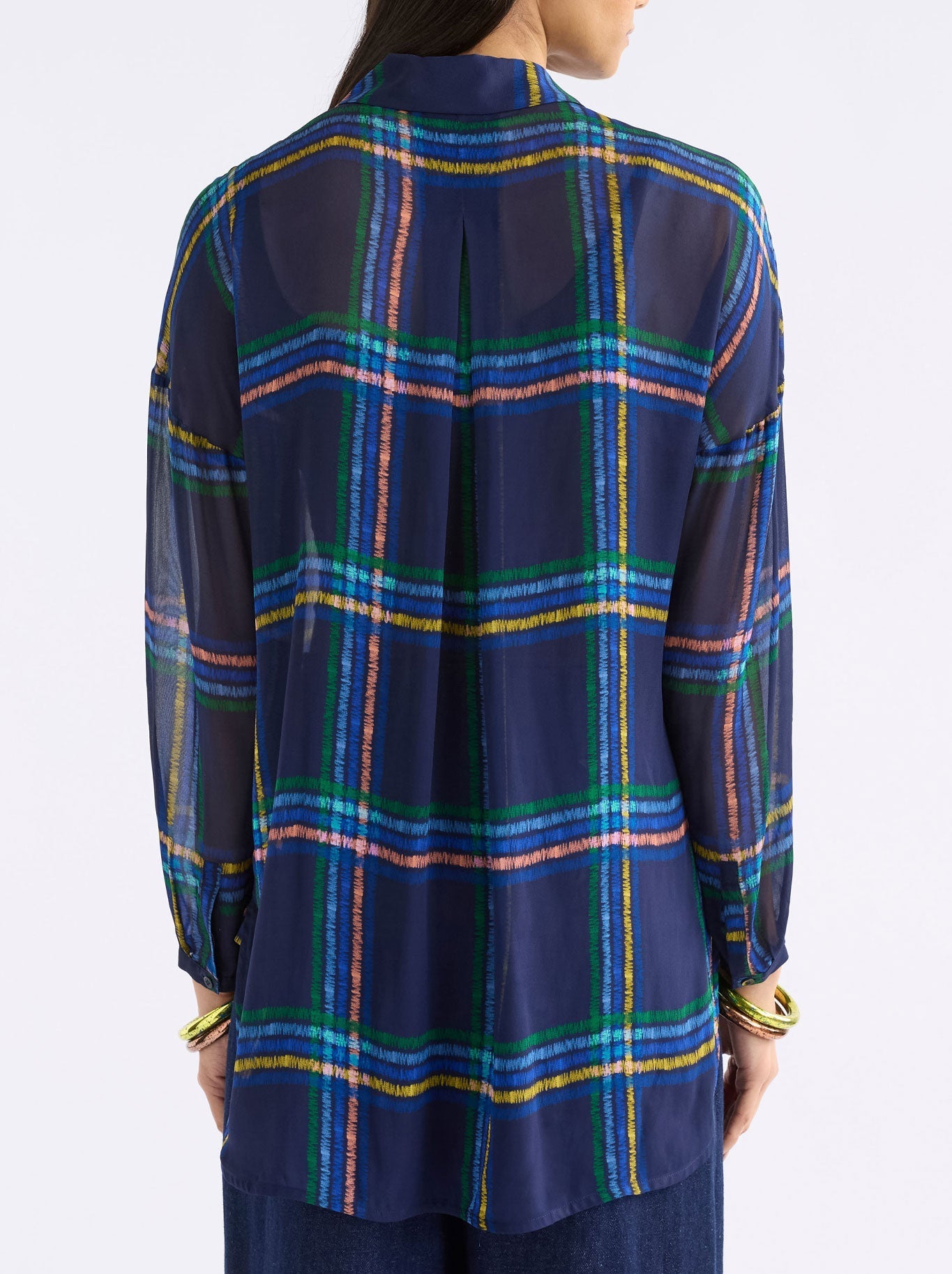 ELK EIR SHEER SHIRT (Elba Check)