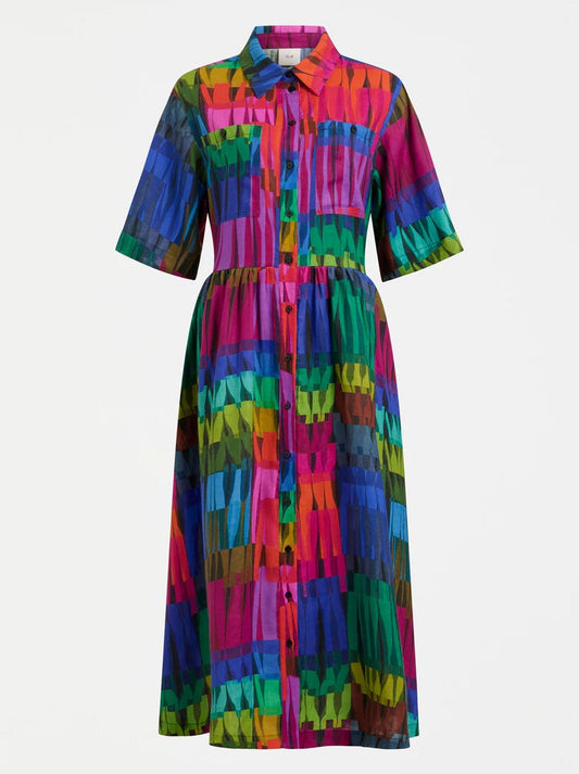 ELK LLINEN LIGHT DRESS (Lind Dark Print)