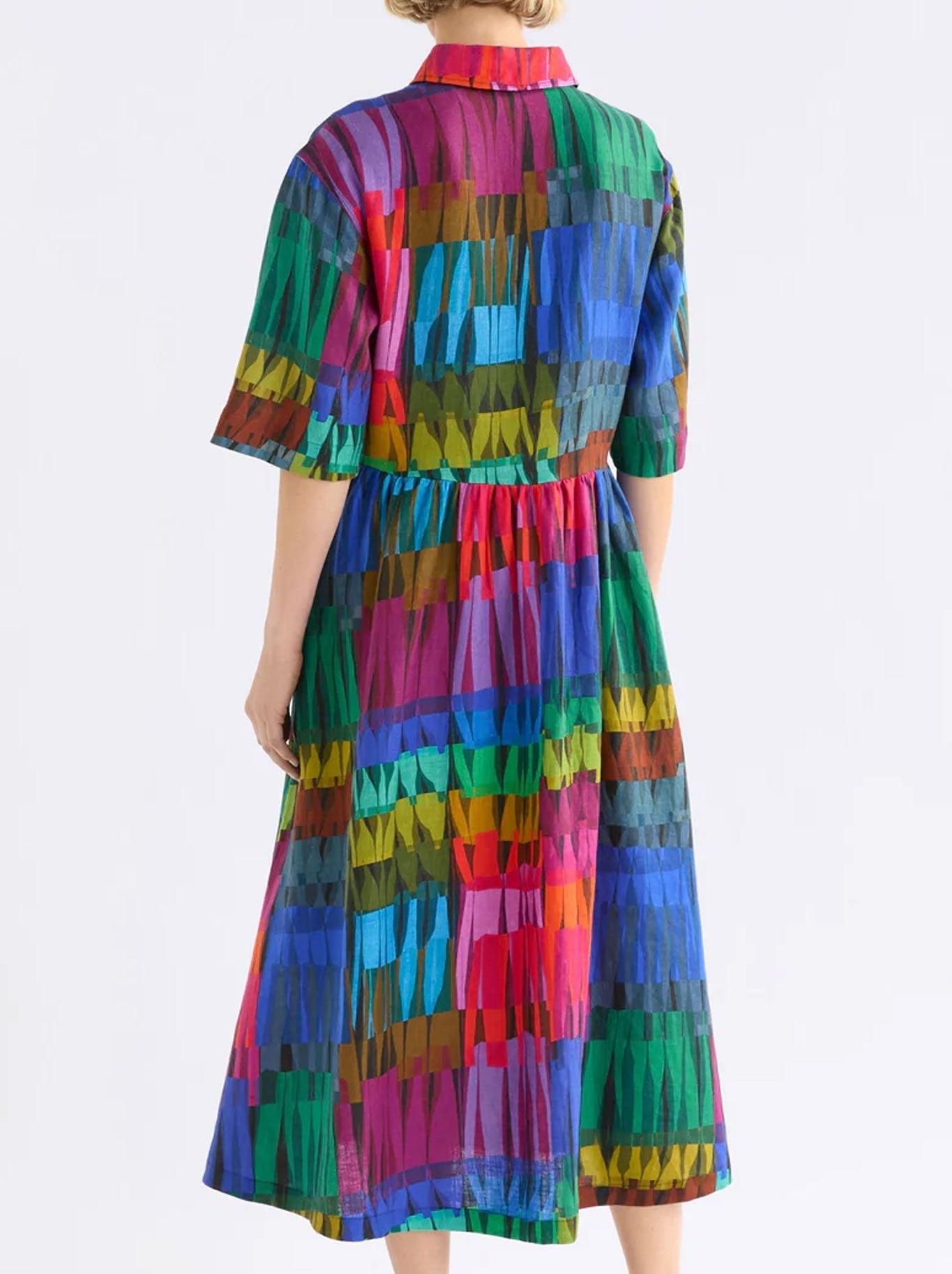ELK LLINEN LIGHT DRESS (Lind Dark Print)