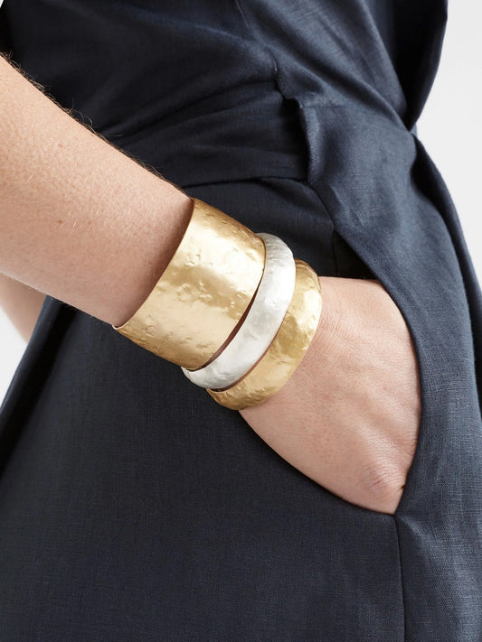 ELK GILD THIN CUFF BANGLE (Gold)