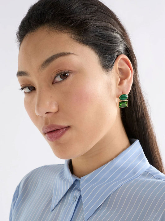 ELK KEMPA EARRING (Tigers Eye)