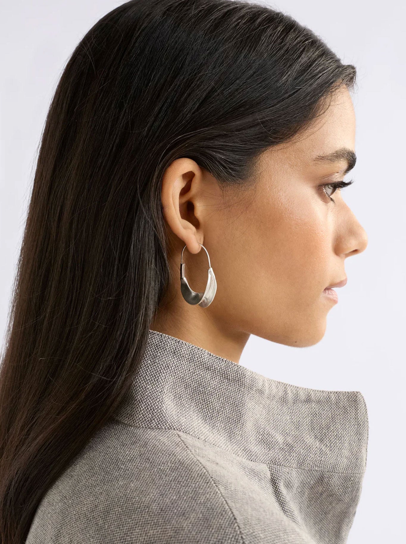 Elk Siita Hoop Earring (Silver)