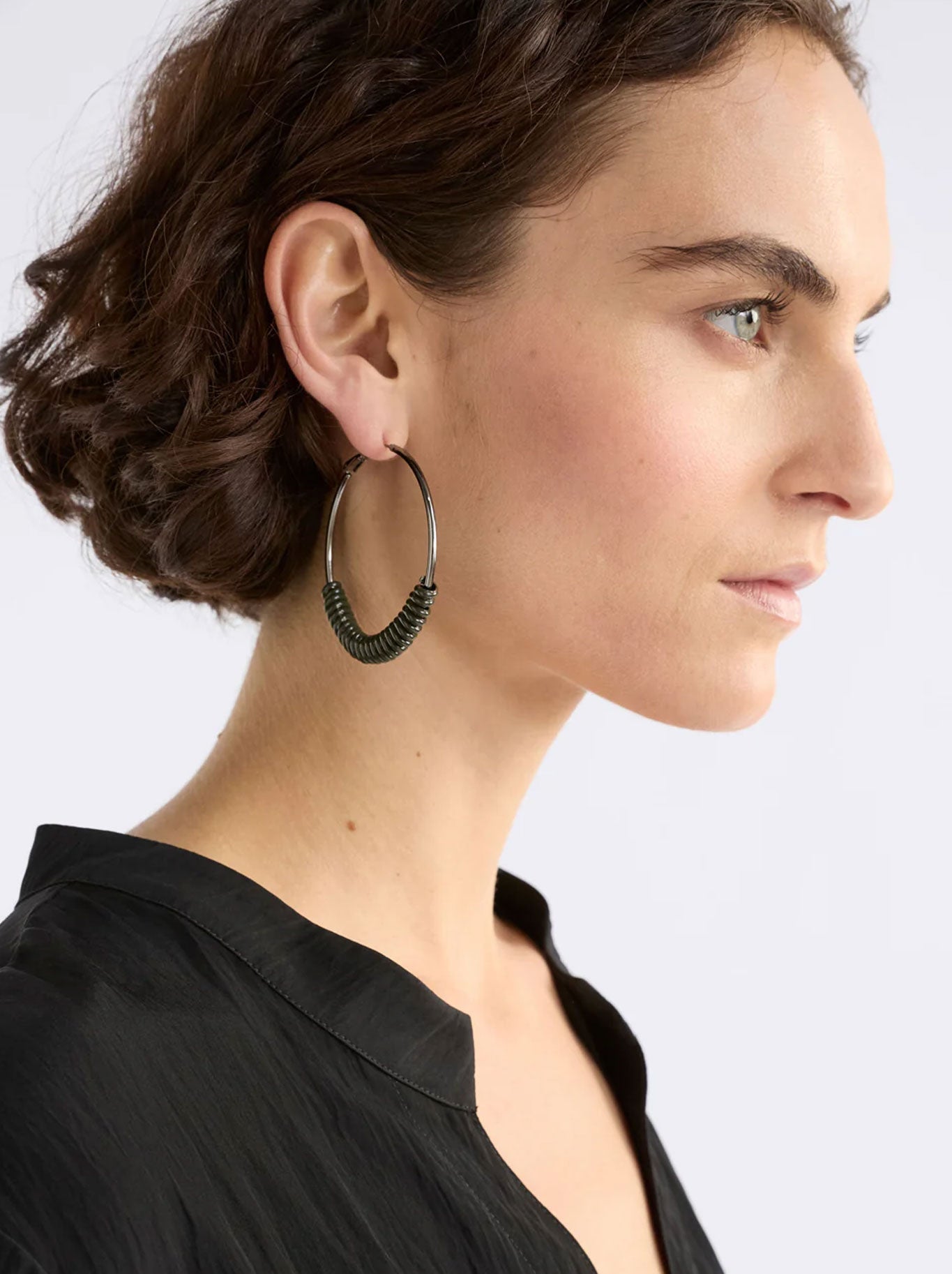 ELK VRID HOOP EARRING (Cobalt)