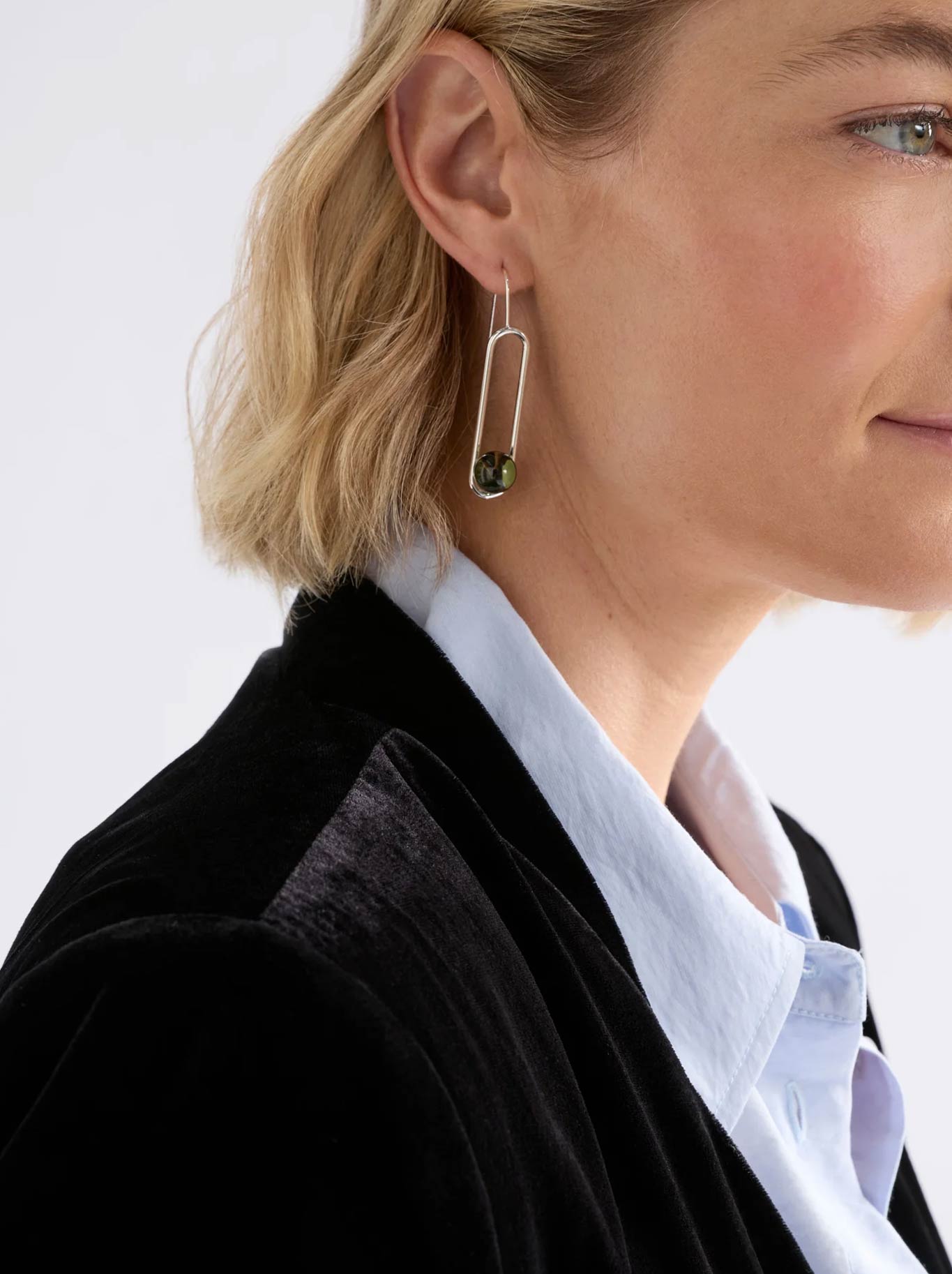 ELK LASPAR HOOK EARRING (Merlot)