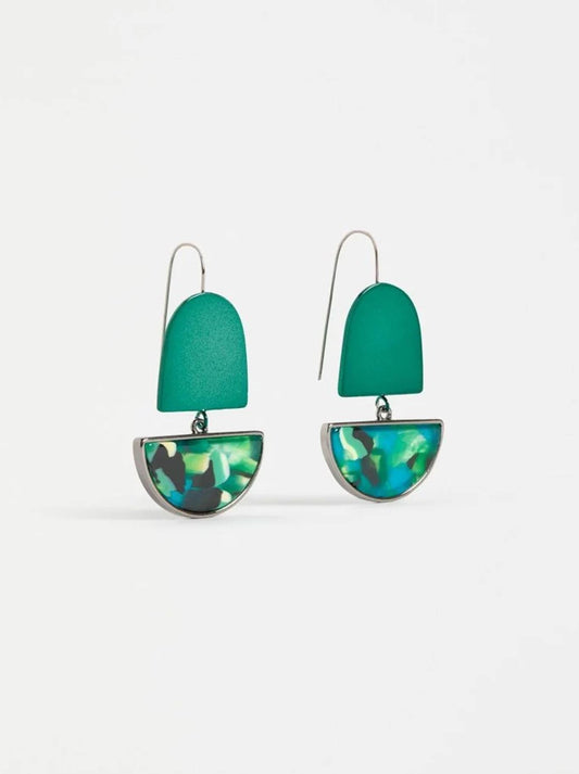 ELK HERAN HOOK EARRING (Blue Tortoise Shell)