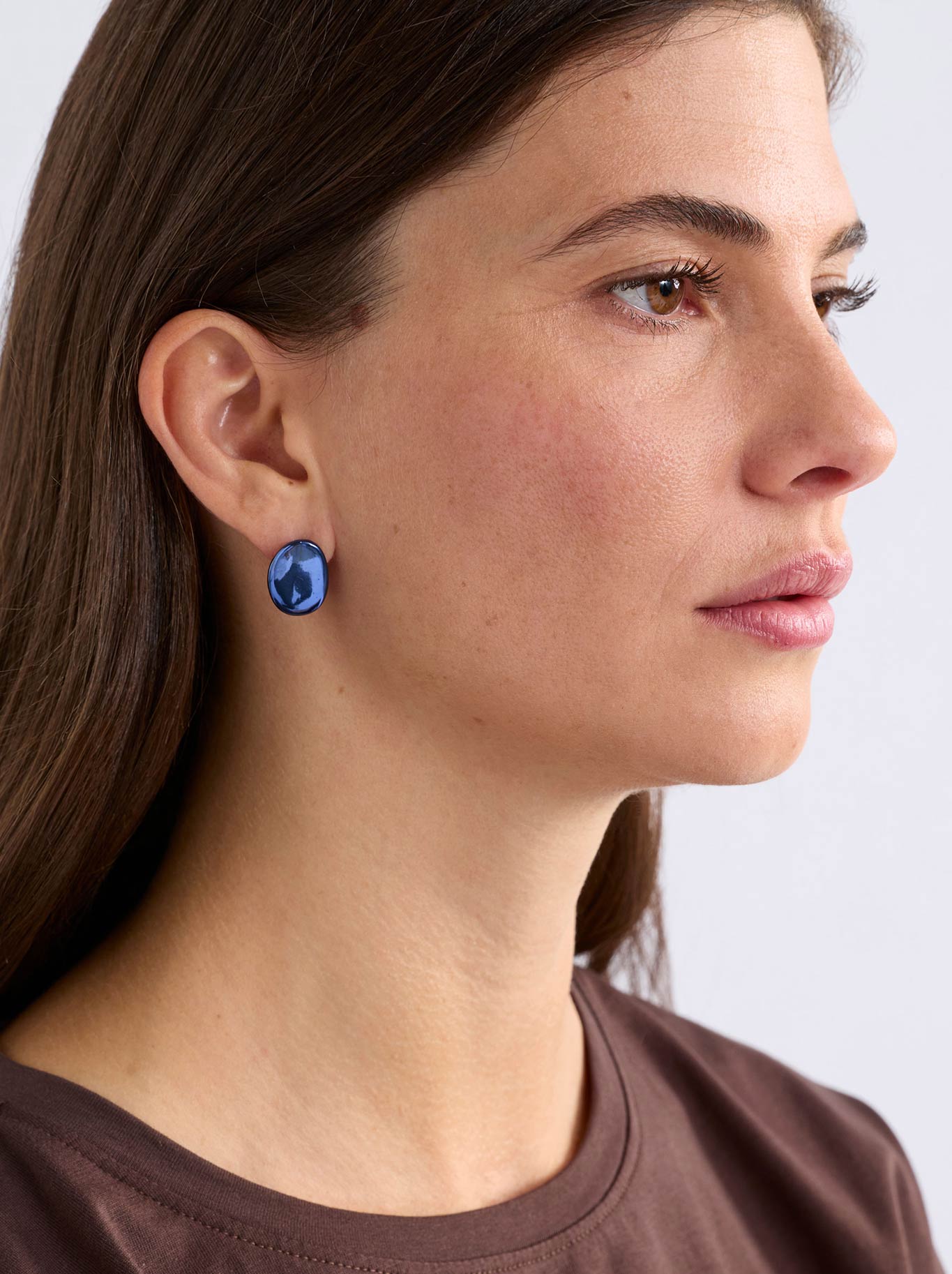 Elk Atur Mini Stud Earring (Dusk Blue)