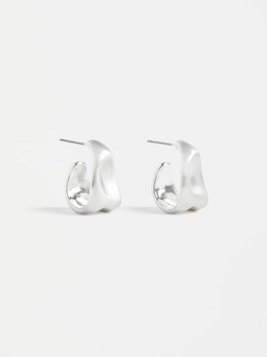 ELK FEVEN SMALL HOOP EARRING (Silver)
