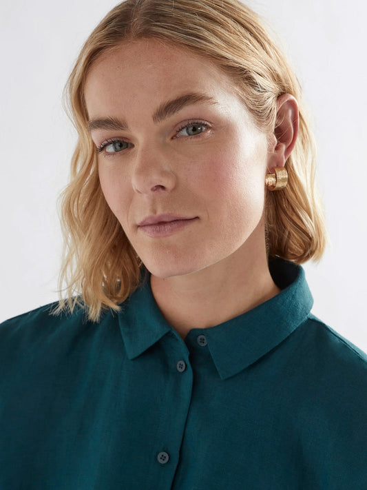 ELK GILD HOOP EARRING (Silver)