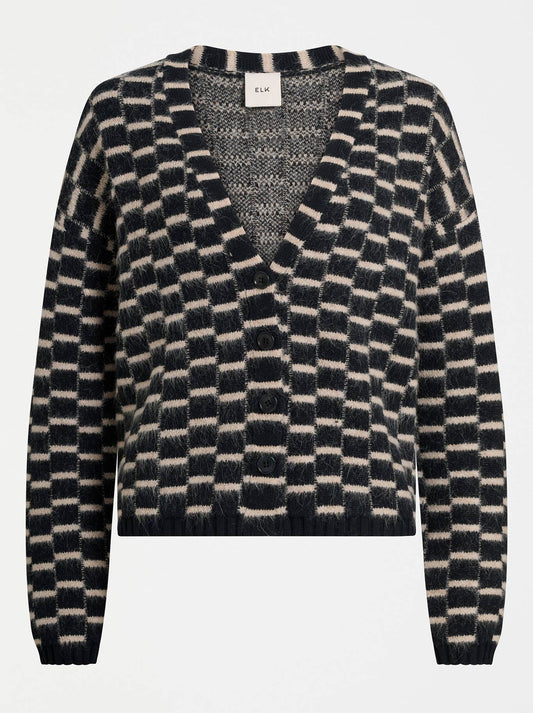 ELK LUNZ CARDI (Black Beige)