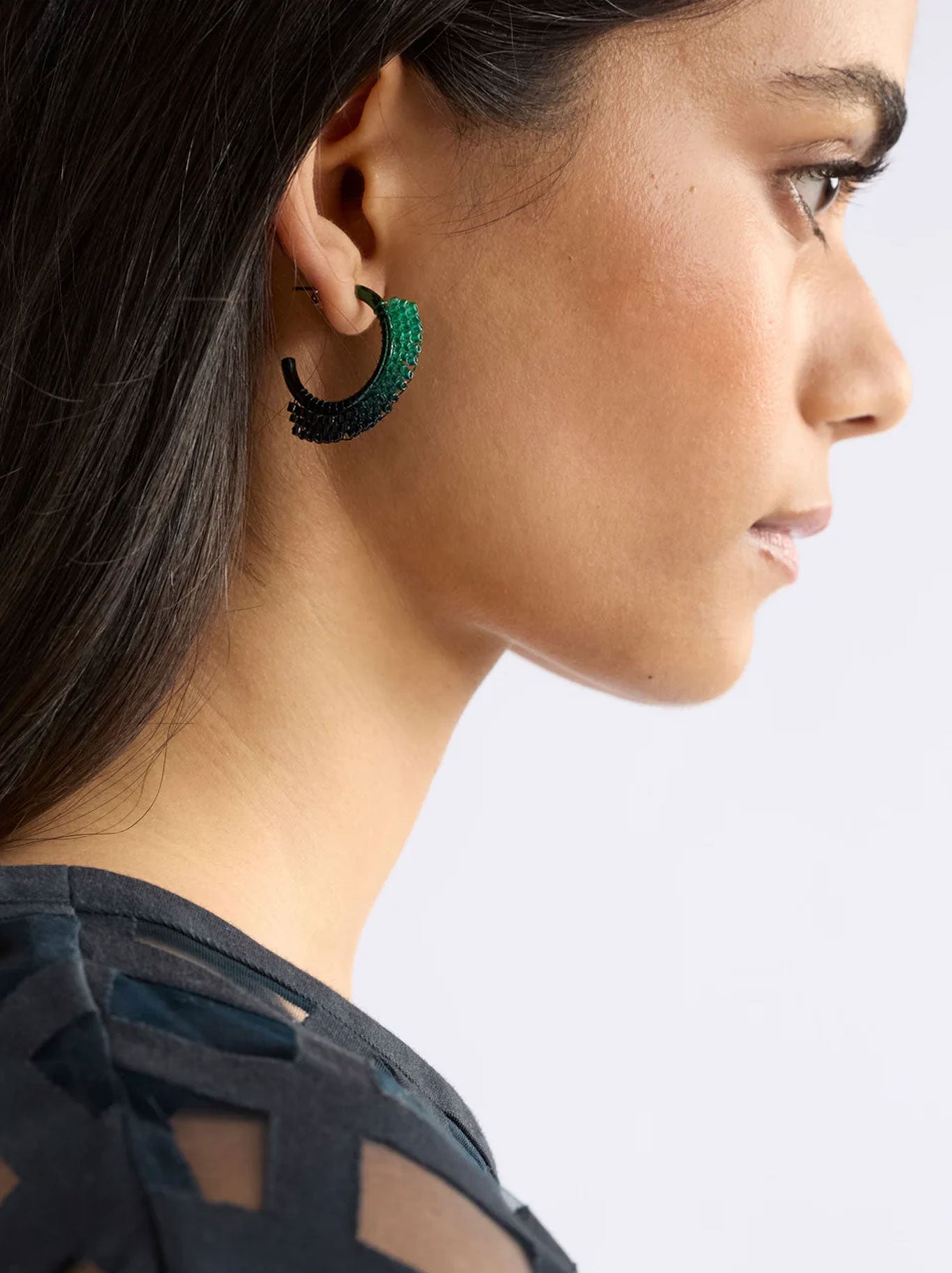Elk Kevv Hoop Earring (Teal)