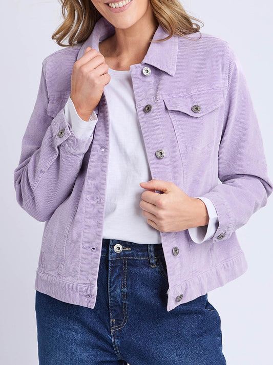 ELM FLEUR CORD JACKET (Lilac)