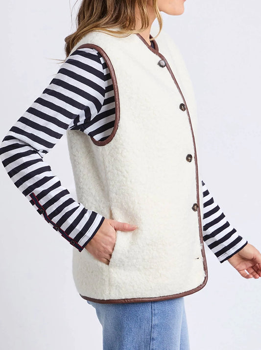 ELM SHERLING VEST (Marshmellow)