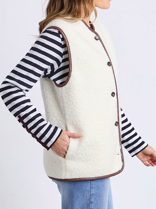ELM SHERLING VEST (Marshmellow)