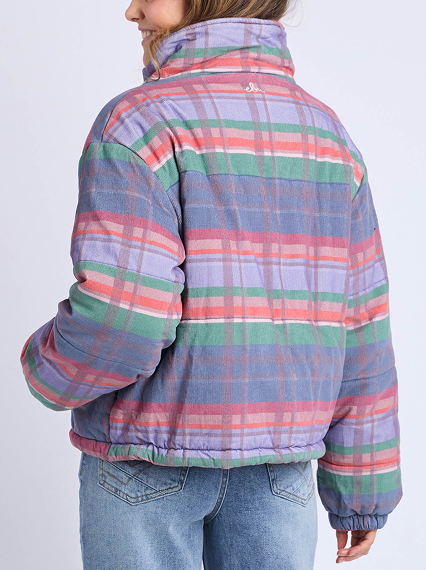 ELM CORD CHECK JACKET (Multi)