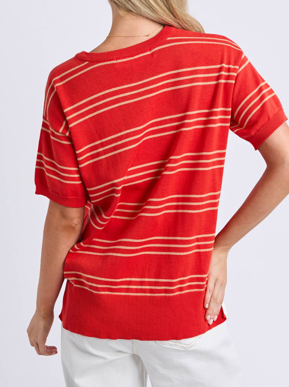 ELM SOFIE KNIT TEE (Tangello)