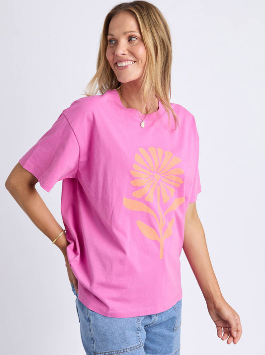 Elm Pinwheel Tee (Magenta)