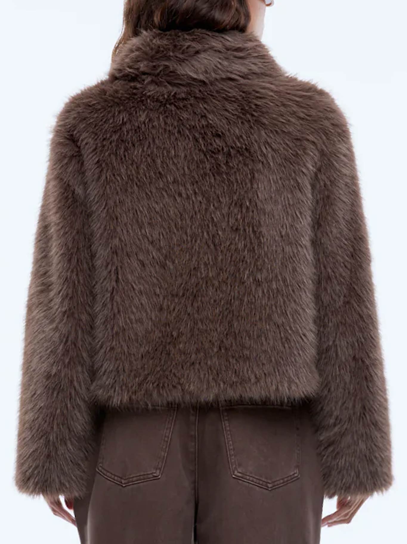 ENA PELLY CHARLIE FAUX FUR JACKET (Brown)