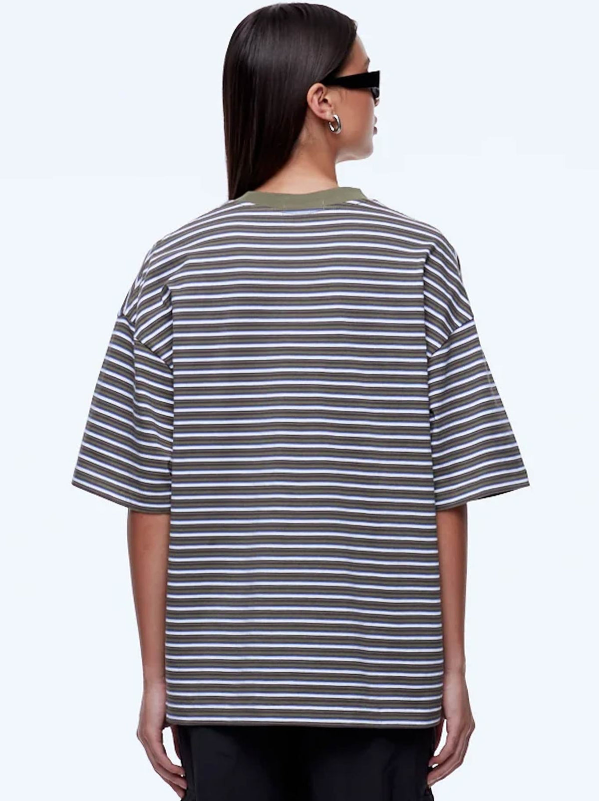 ENA PELLY MAEVE RELAXED TEE (Green Multi Stripe)