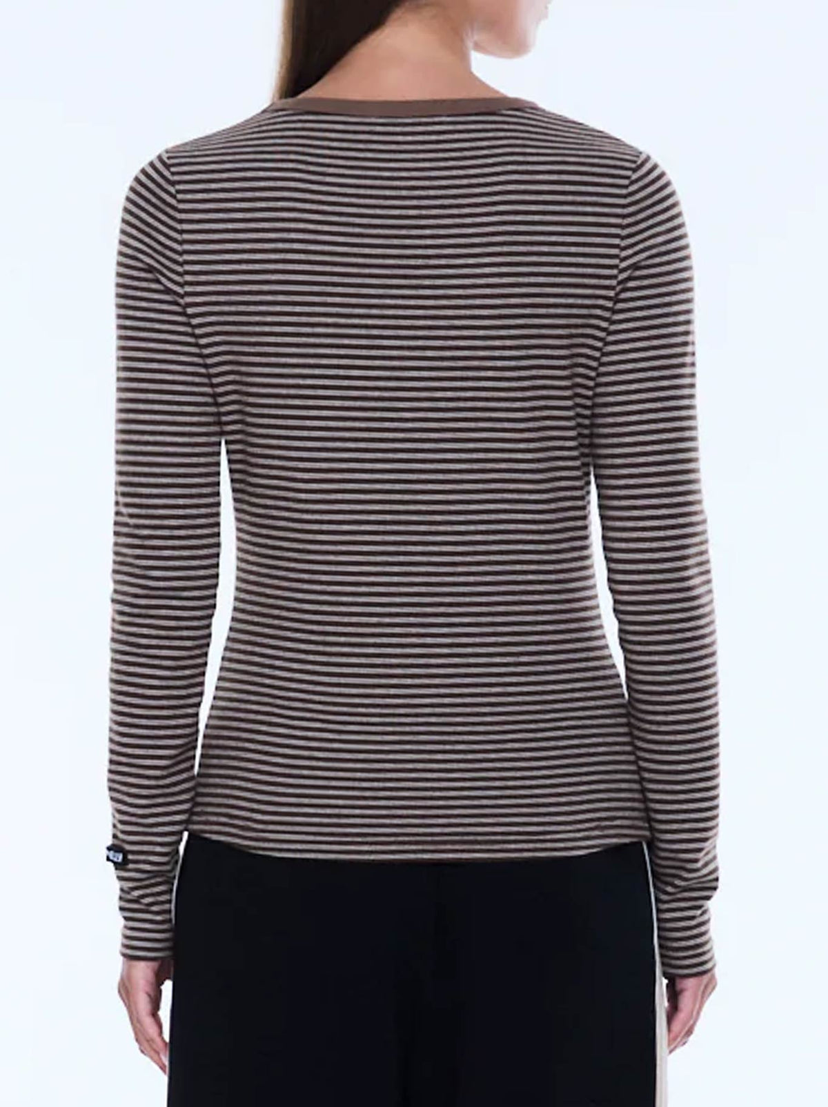 ENA PELLY PIPER LONG SLEEVE STRIPE TOP (Sand)
