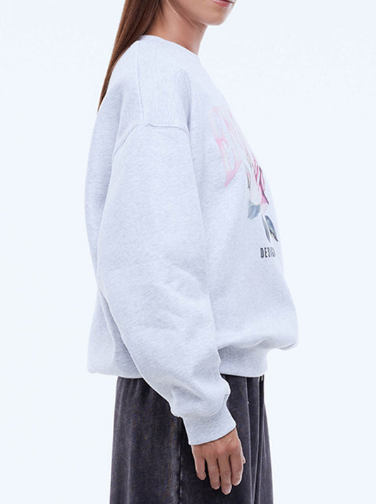 ENA PELLY ROSE SWEATSHIRT (White/Marl)