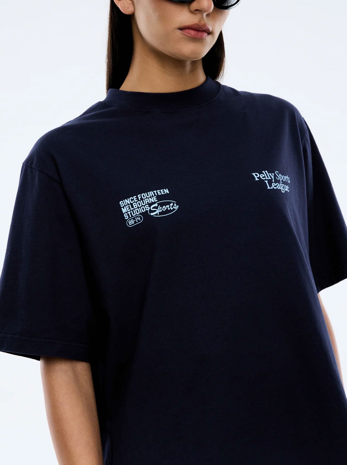 ENA PELLY SPORTS LEAGUE TEE (Navy)