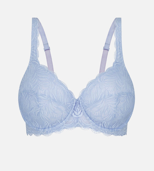 Triumph Essential Lace Balconette Bra (Wedgewood Blue)