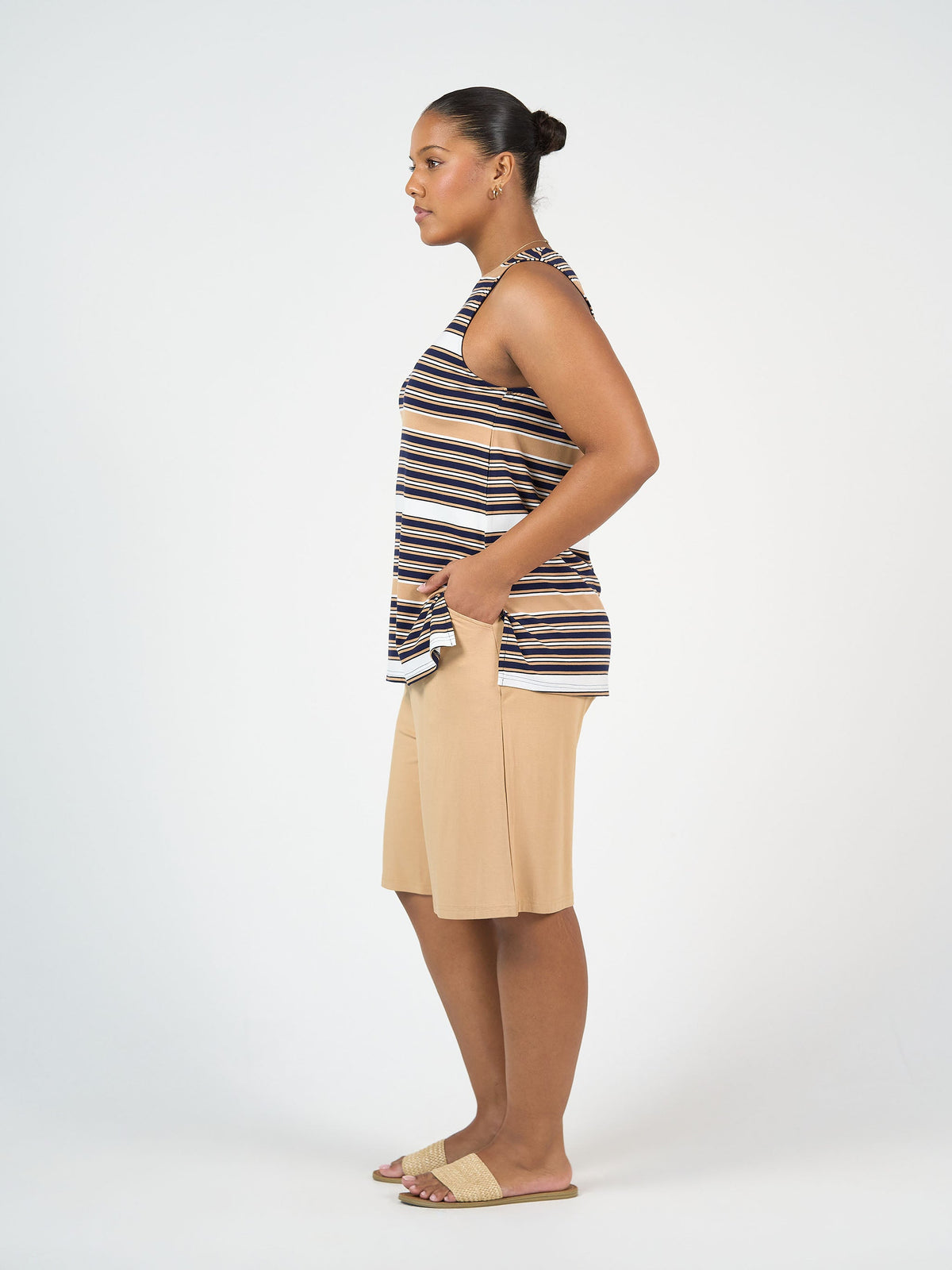 Lou Lou Fantasia Bamboo Tunic Top (Stripe)