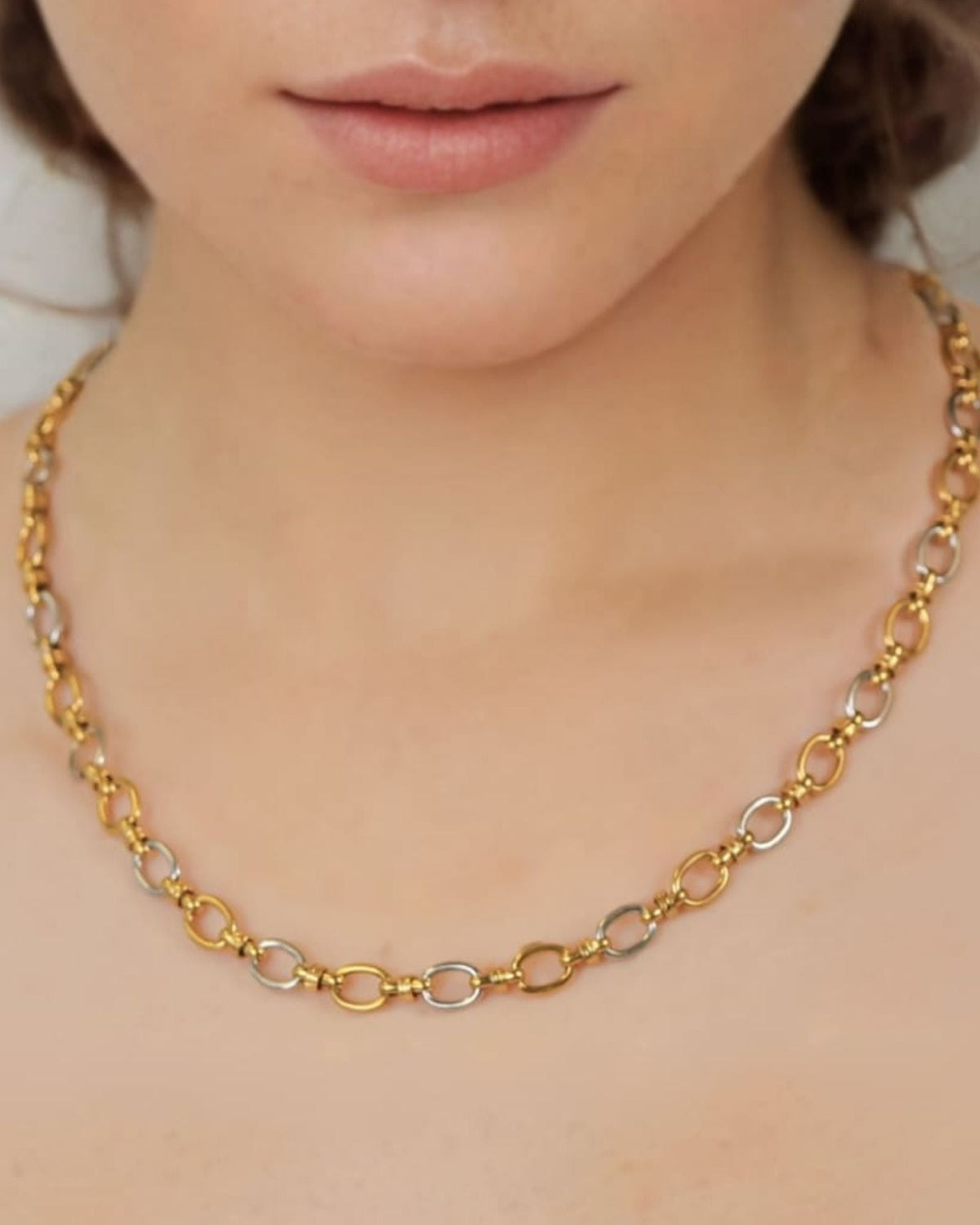 LAVANA Fia Two-tone Link Necklace