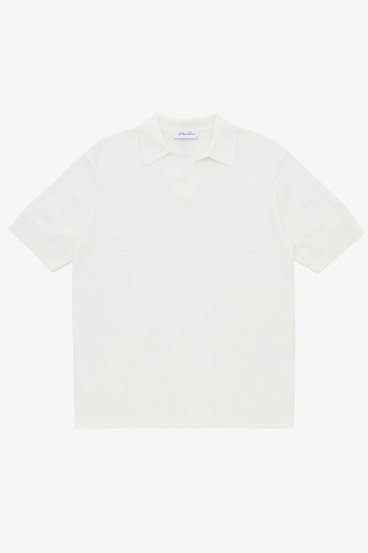 Anthony Squires Array Off Polo In Supima Cotton (White)