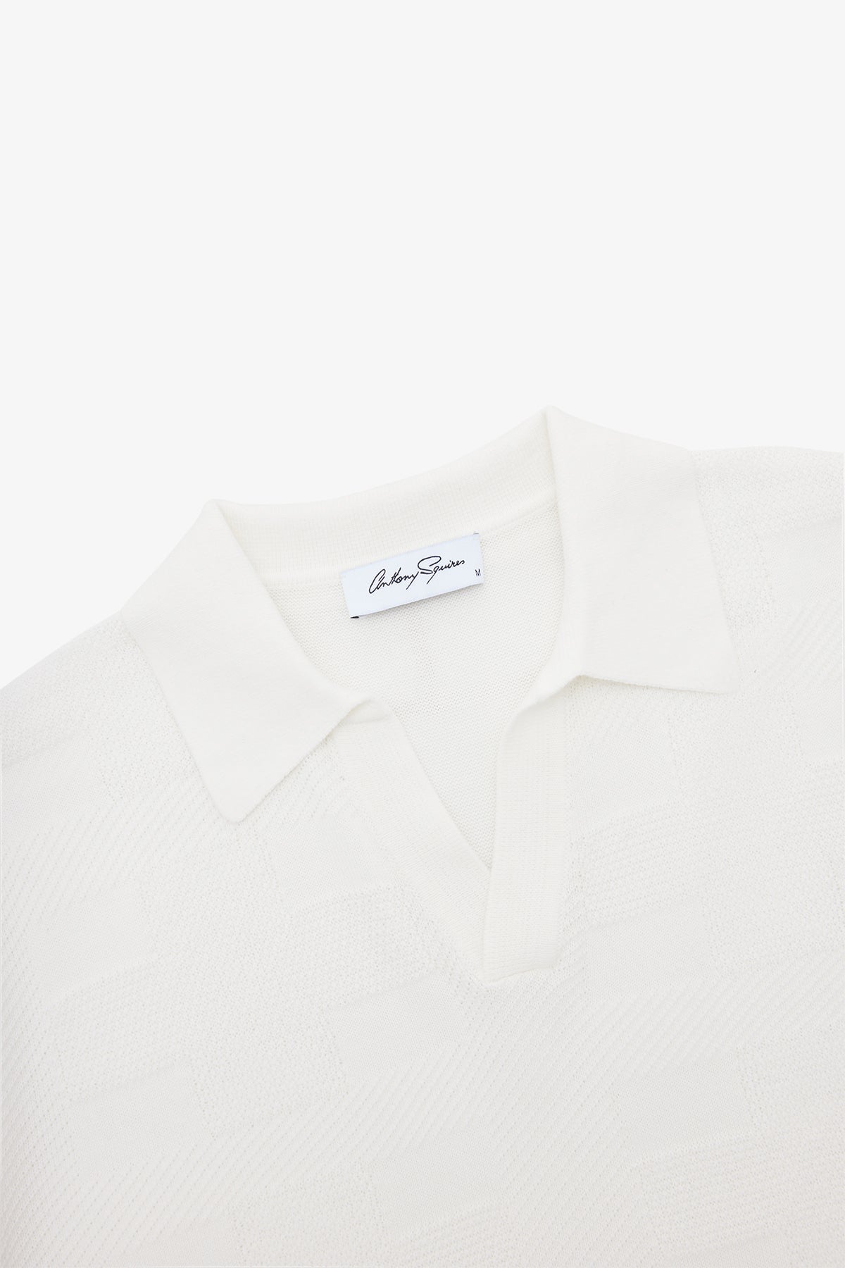 Anthony Squires Array Off Polo In Supima Cotton (White)