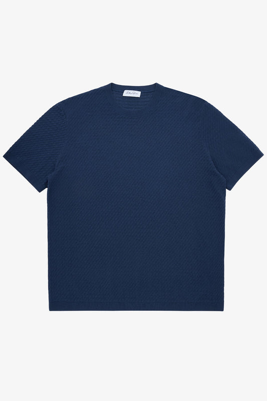Anthony Squires Axis Mid Crew Neck Knit (Blue)