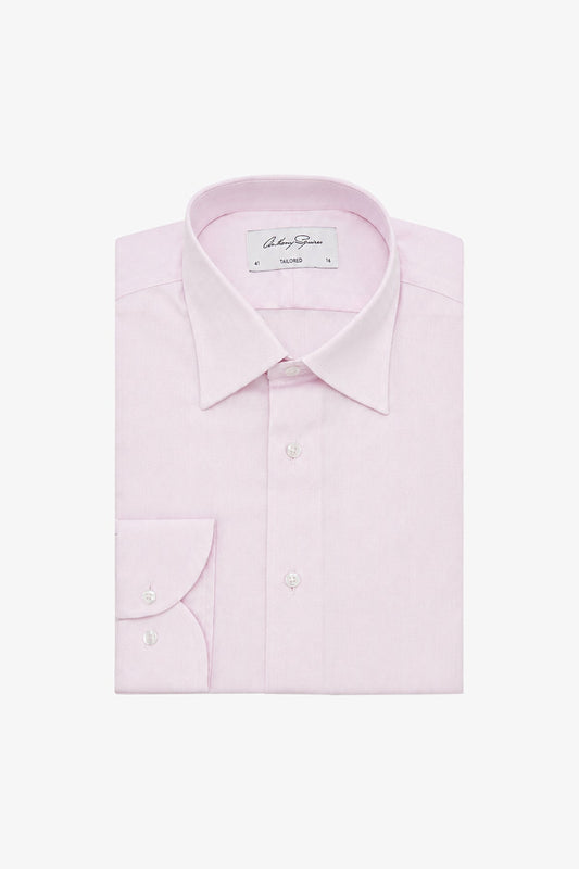 Anthony Squires Norris Formal Shirt Herringbone (Pink)