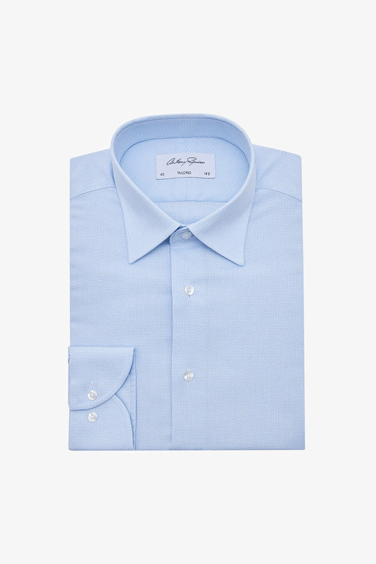 Anthony Squires Norris Formal Shirt Mircrodesign (Blue)