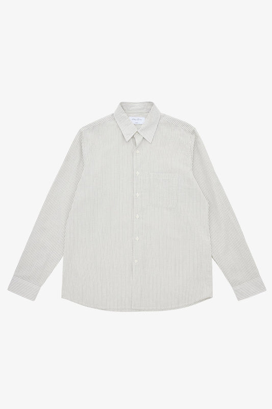 Anthony Squires Ree Natural Seersucker Shirt (White)
