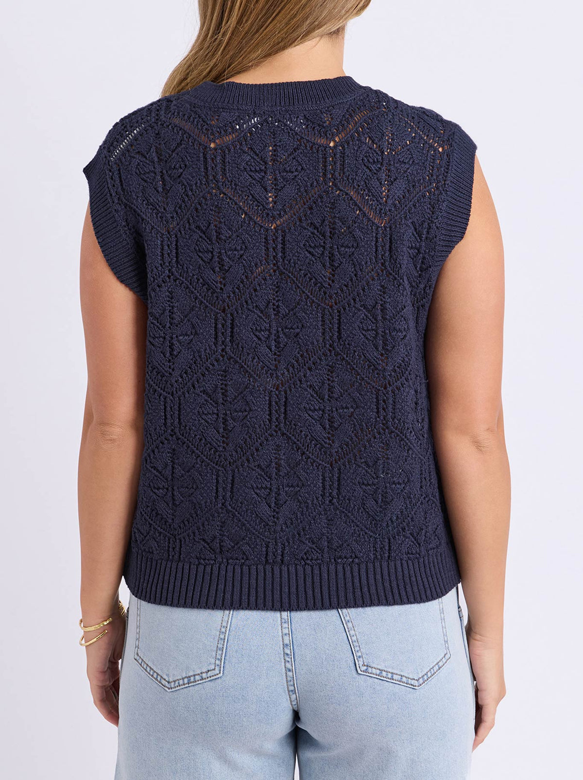 FOXWOOD LUNA KNIT VEST (Dark Sapphire)