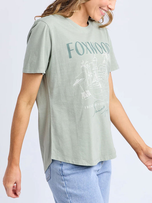 FOXWOOD FRENCH RIVERIA TEE (Iceberg Green)
