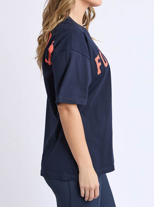 Foxwood Interval Tee (Navy Orange)