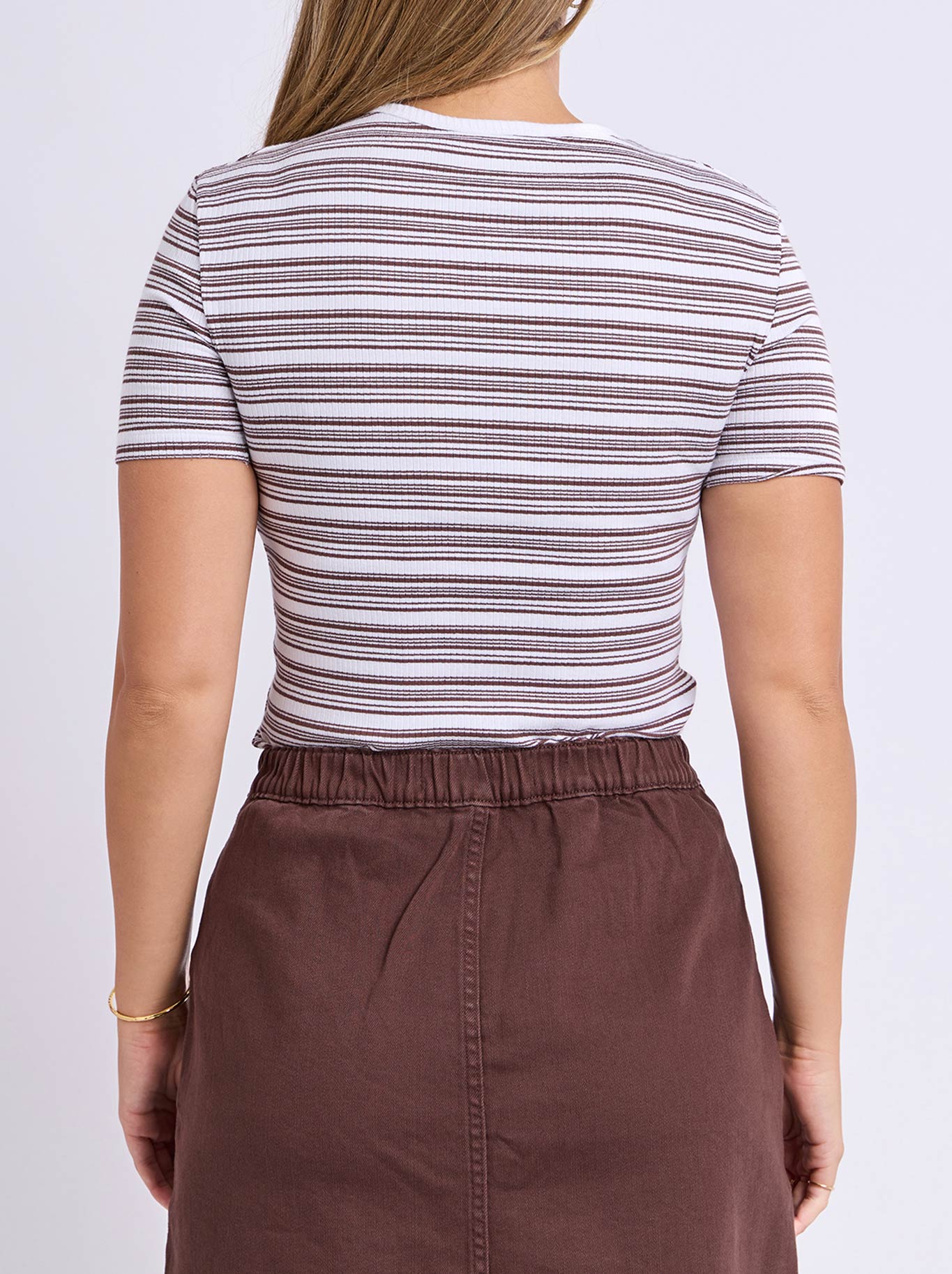FOXWOOD LEONA RIB TOP (Chocolate)