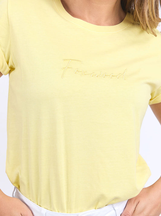 Foxwood Signature Tee (Lemon)