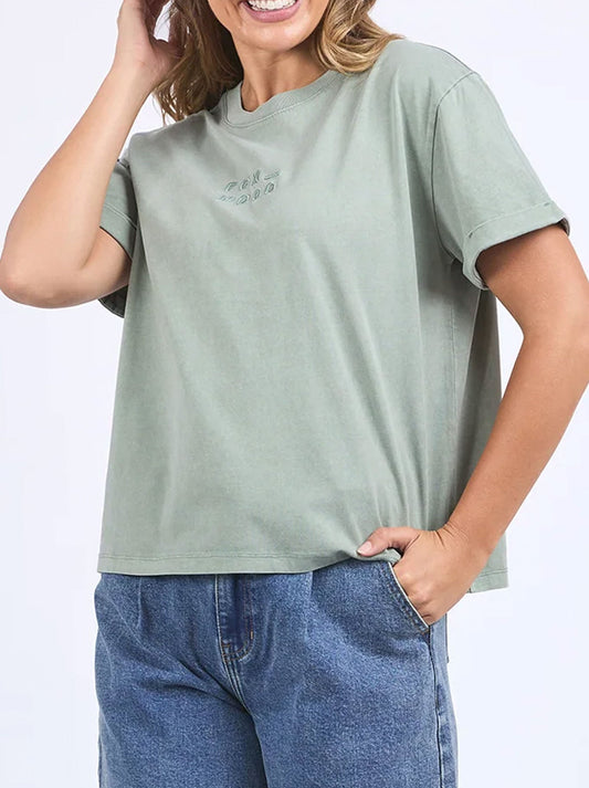 FOXWOOD HUNTLEIGH OVERSIZED TEE (Iceberg Green)