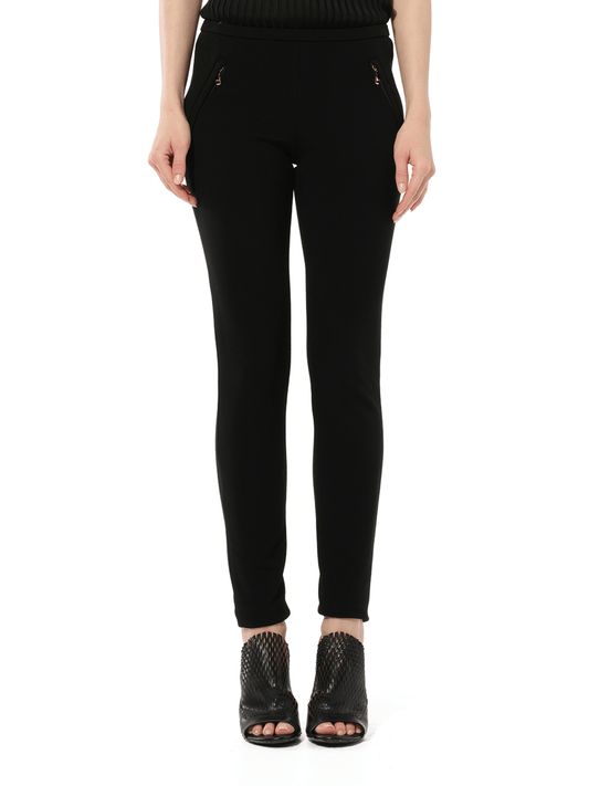 Image of a model wearing Pants. Product name - Trousers in Black colour by brand - PUCCI