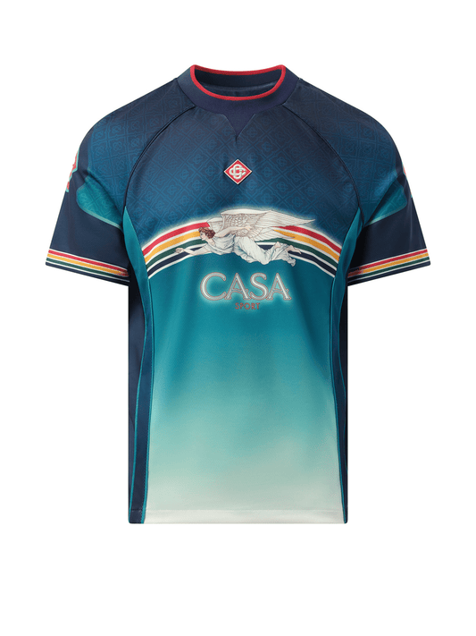 CASABLANCA Casa Printed Football Top (Multicolour)
